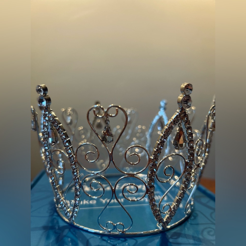 Full Tiara Queen, Princess, Prom Rhinestone Costume Crown - Picture 3 of 11